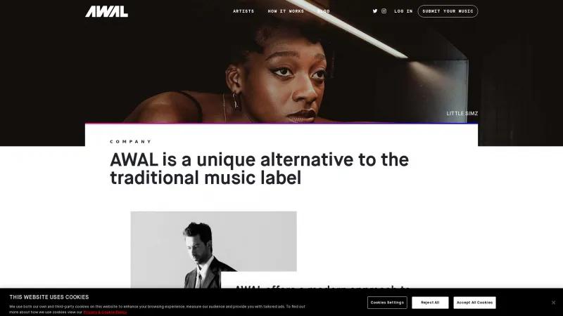 Homepage of AWAL