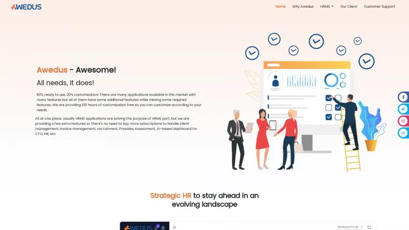 Homepage of AwedusHR