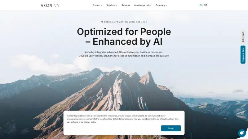 Homepage of Axon Ivy