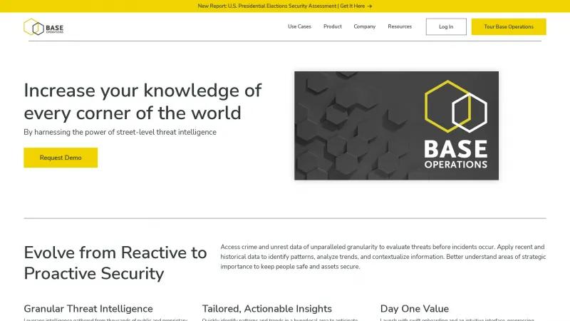 Homepage of Base Operations