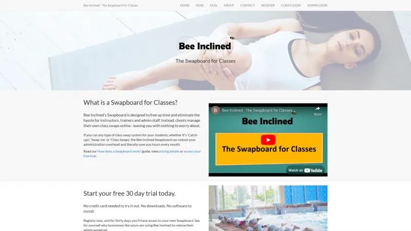 Homepage of Bee Inclined