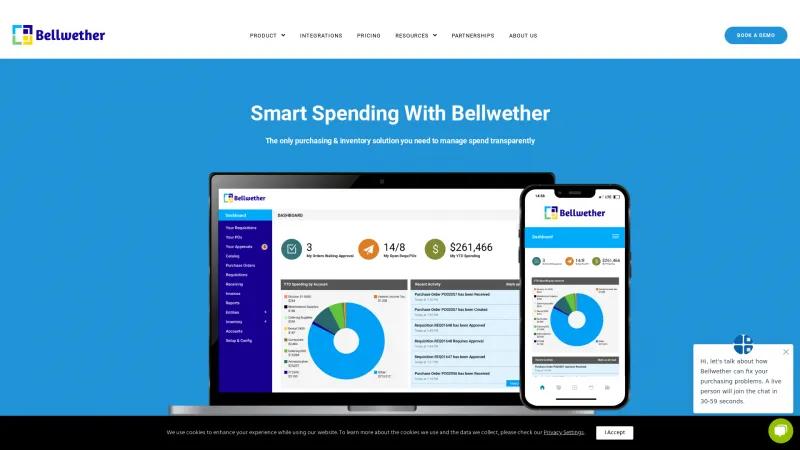 Homepage of Bellwether Purchasing and Inventory