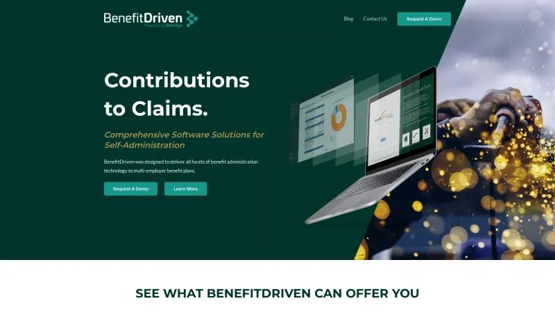 Homepage of BenefitDriven