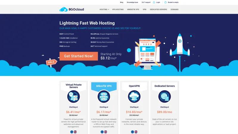 Homepage of BGOcloud