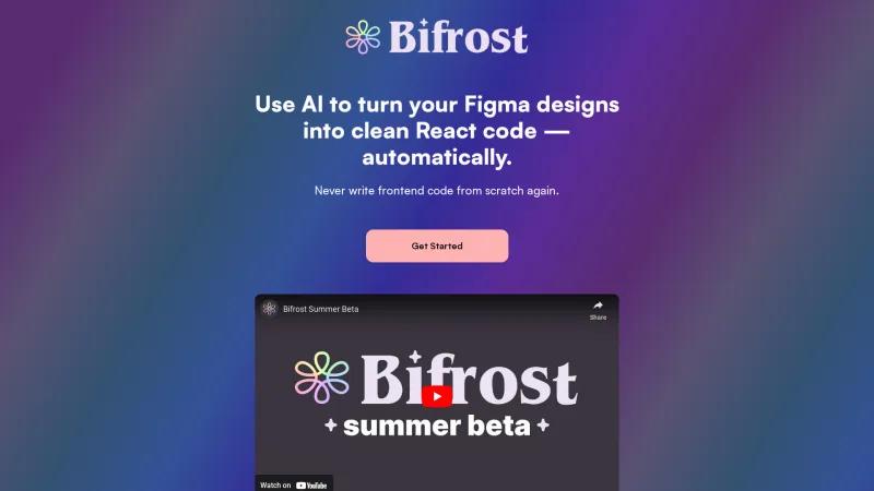 Homepage of Bifrost