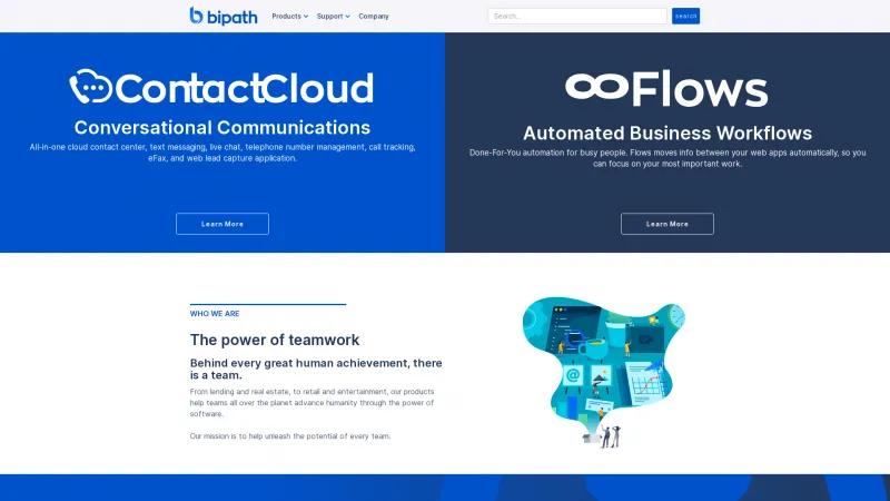 Homepage of Contact Cloud