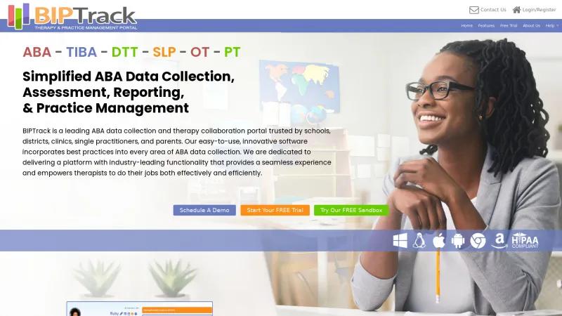 Homepage of BIPTrack