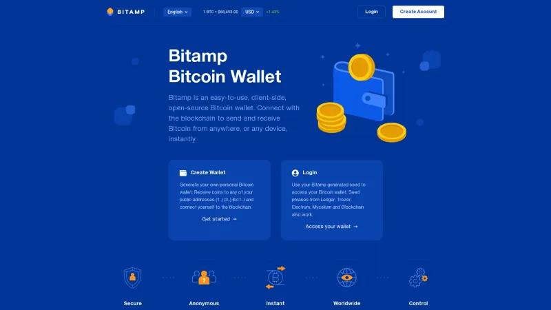 Homepage of Bitamp