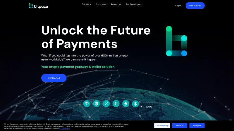 Homepage of Bitpace