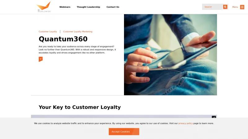 Homepage of Quantum 360