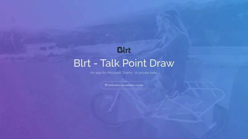 Homepage of Blrt