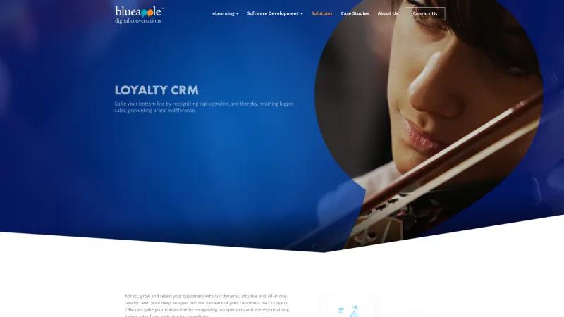 Homepage of Loyalty CRM