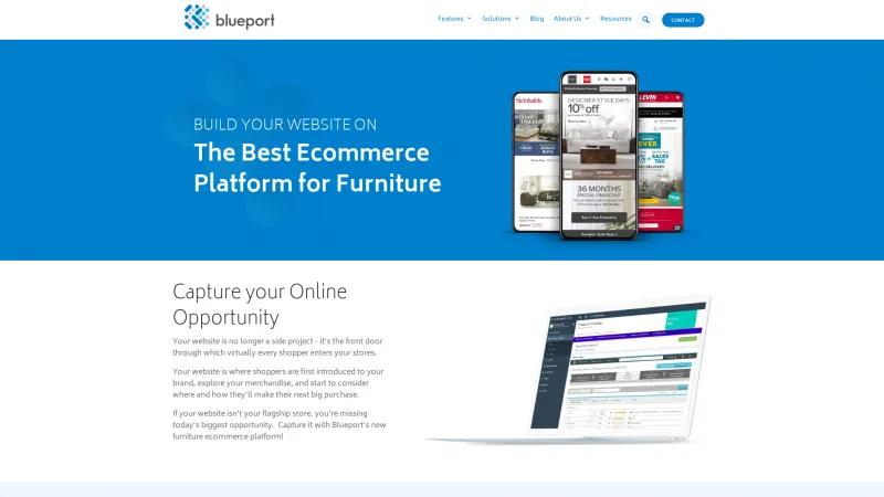 Homepage of Blueport