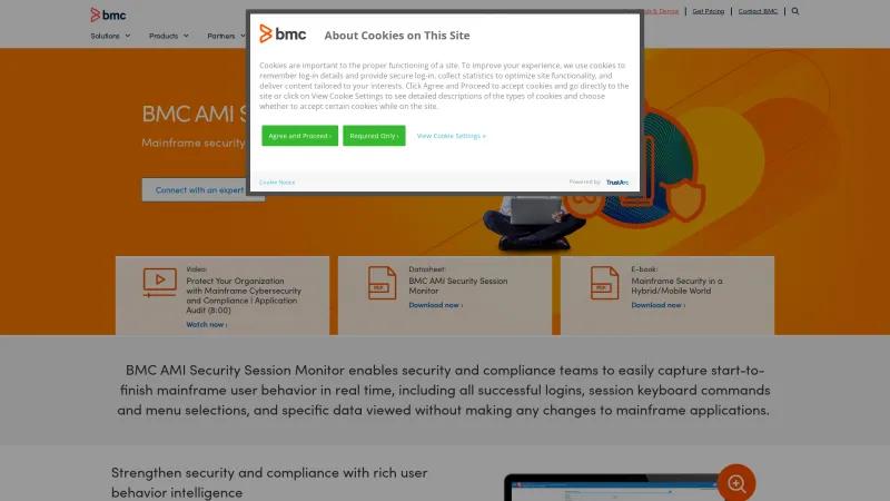 Homepage of BMC Compuware Application Audit