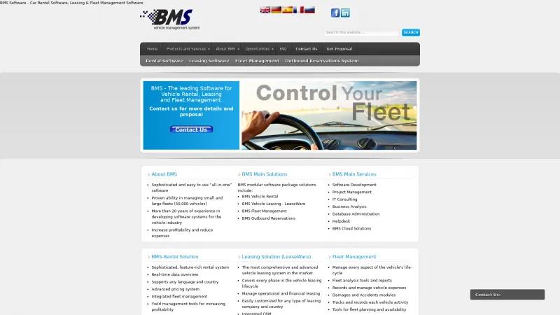 Homepage of BMS