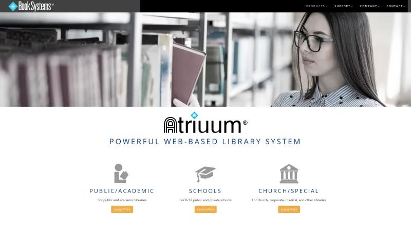 Homepage of Atriuum