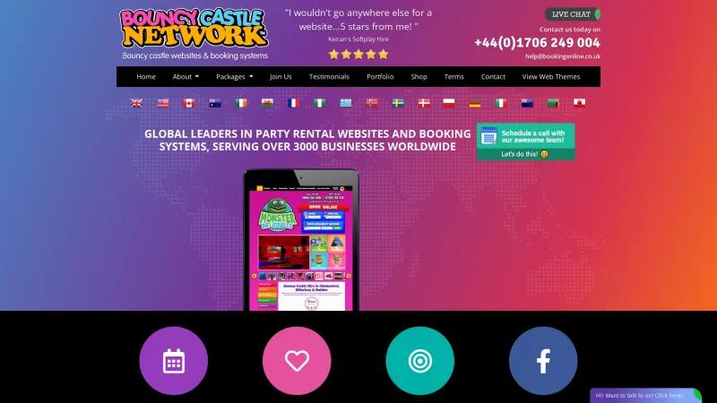 Homepage of Bouncy Castle Network