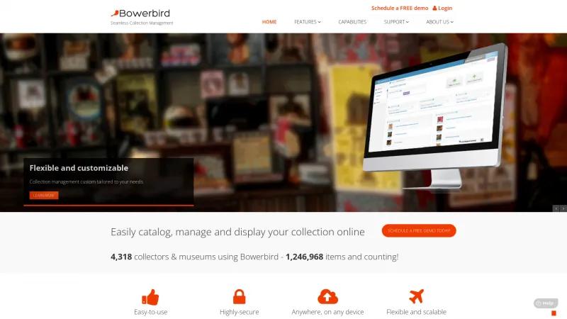 Homepage of Bowerbird