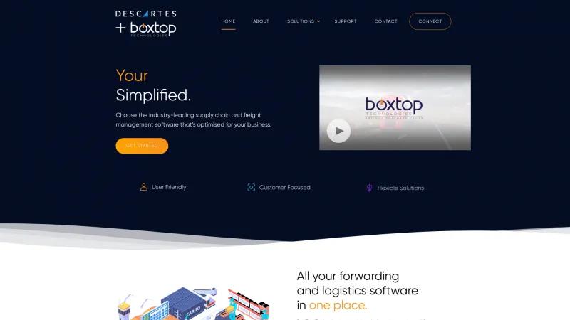 Homepage of BoxTop