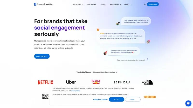 Homepage of BrandBastion