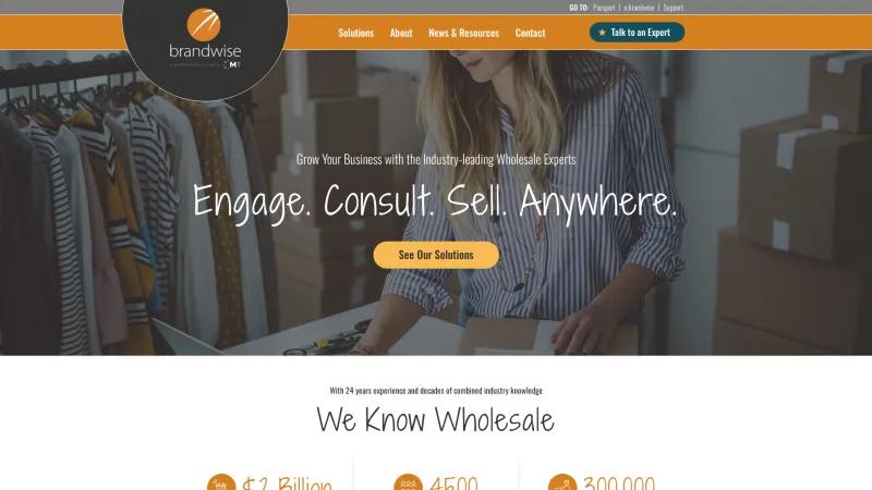 Homepage of Brandwise