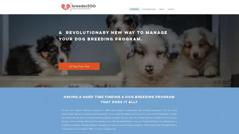 Homepage of BreederZOOpro