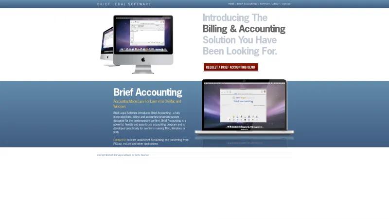 Homepage of Brief Accounting