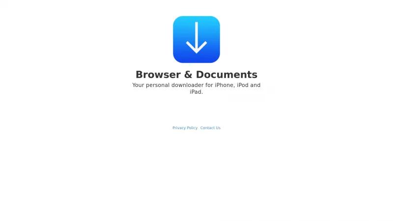 Homepage of Browser and Documents Manager