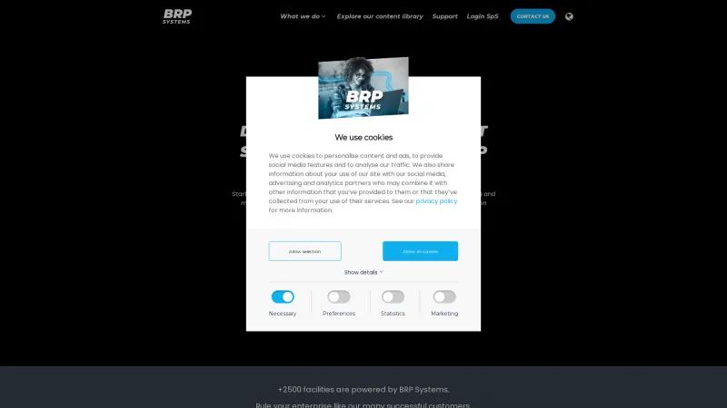 Homepage of BRP Cloud