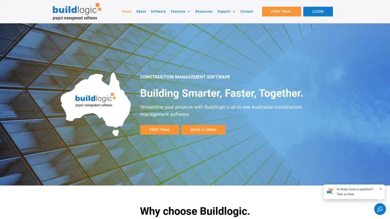 Homepage of Buildlogic