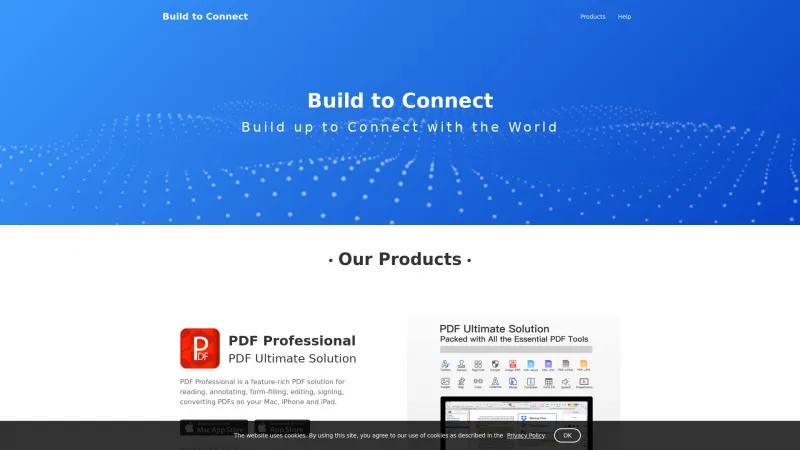 Homepage of PDF Professional