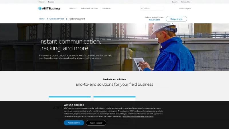 Homepage of AT&T Workforce Manager