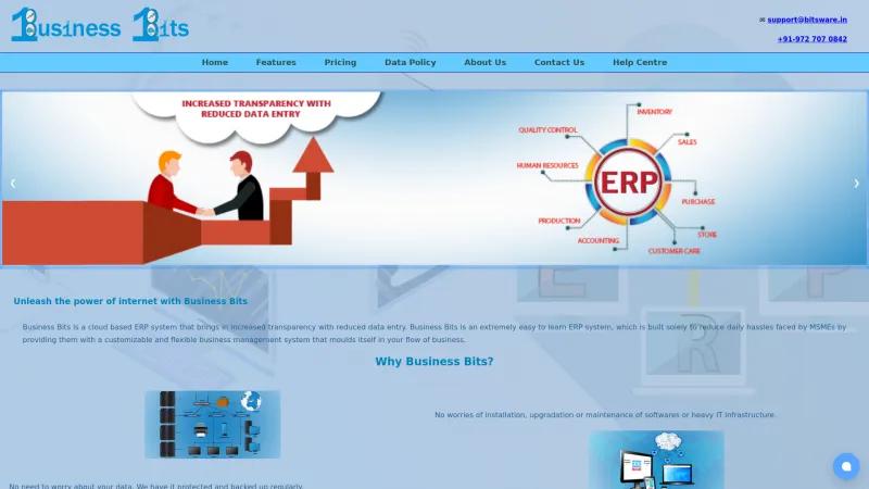 Homepage of Business Bits