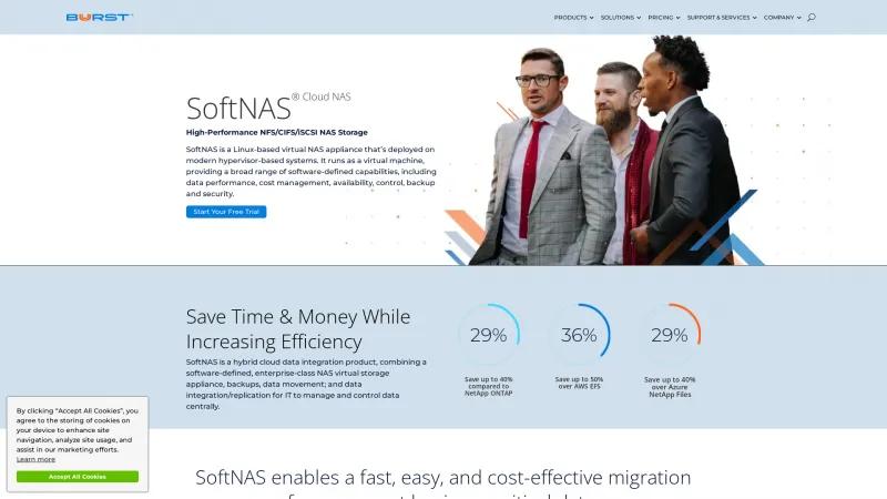 Homepage of SoftNAS