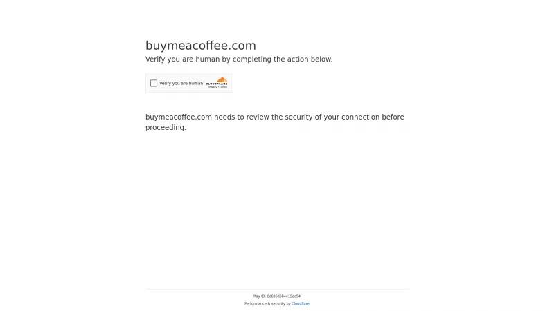 Homepage of Buy Me a Coffee