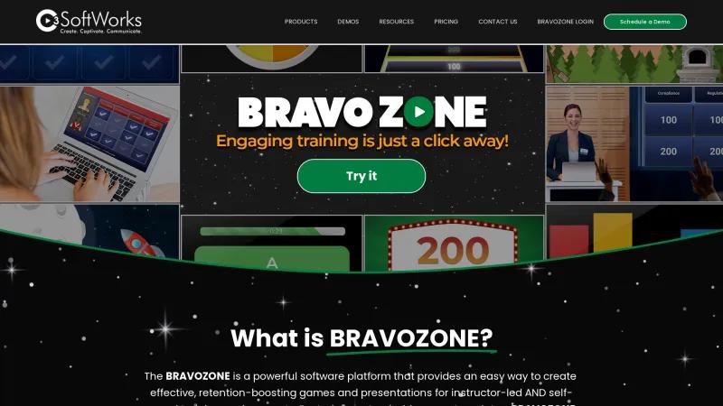 Homepage of BravoZone