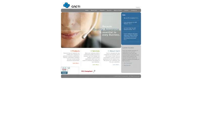 Homepage of ObserveCTI