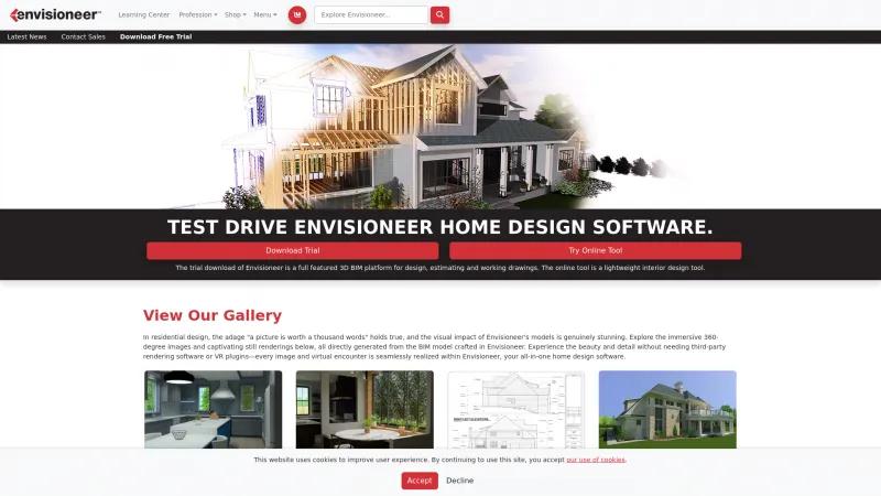 Homepage of Envisioneer