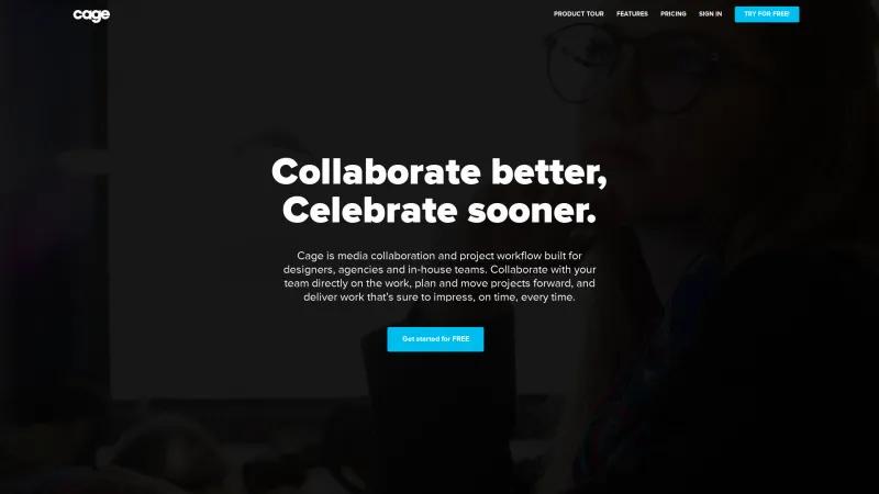 Homepage of Cage