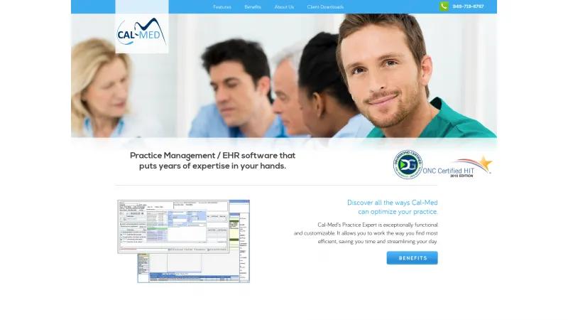 Homepage of Practice Expert