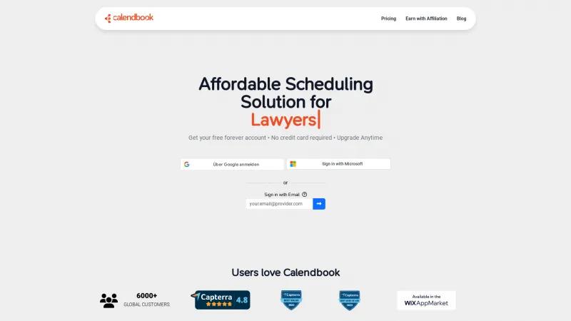 Homepage of Calendbook.com