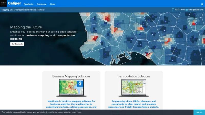 Homepage of Maptitude