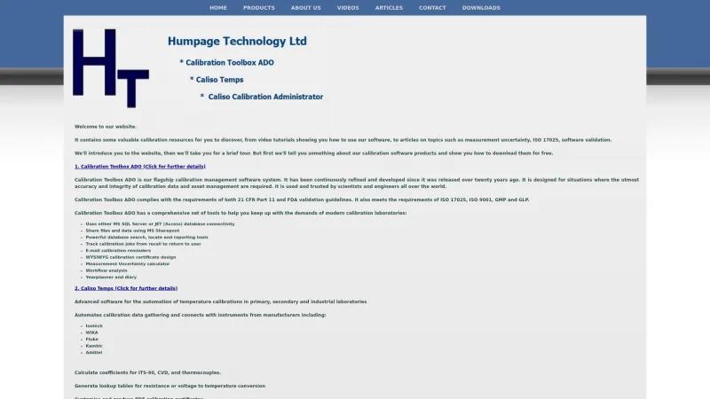 Homepage of Caliso Calibration Toolbox ADO