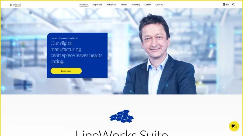 Homepage of LineWorks