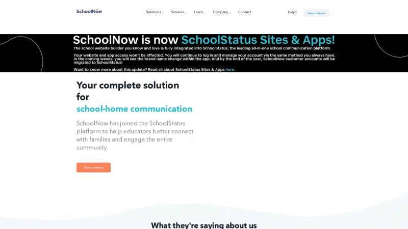 Homepage of Campus Suite