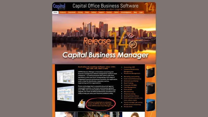 Homepage of CAPITAL Office