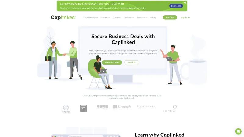 Homepage of CapLinked