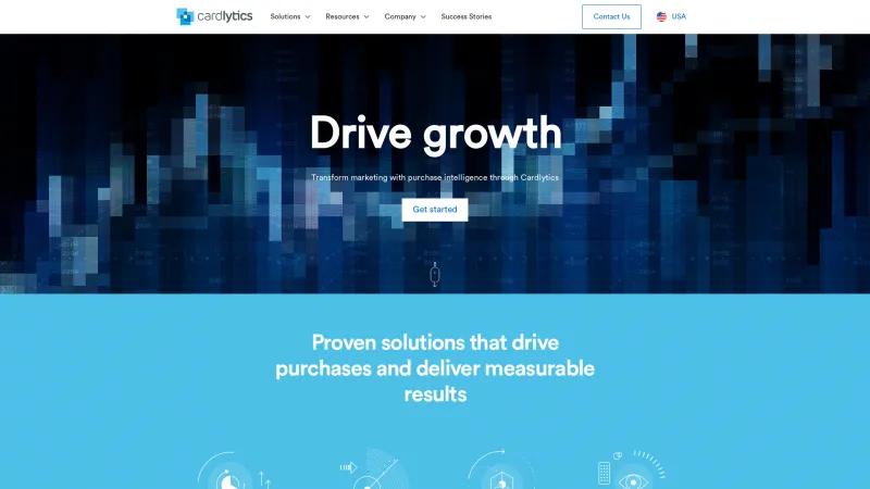 Homepage of Cardlytics