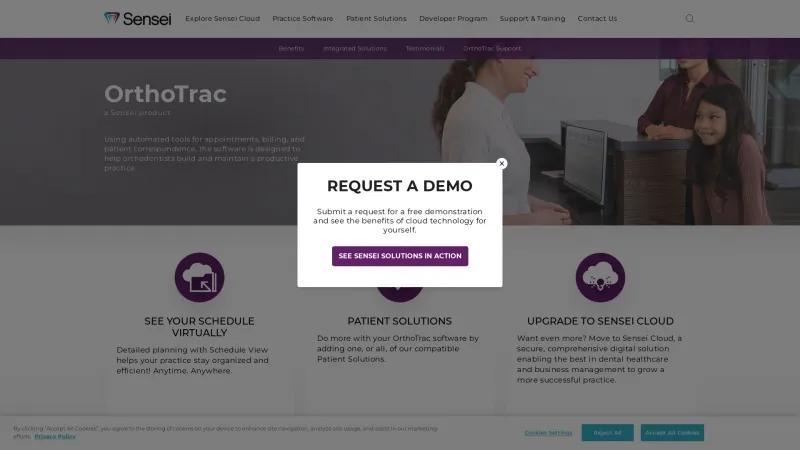 Homepage of OrthoTrac