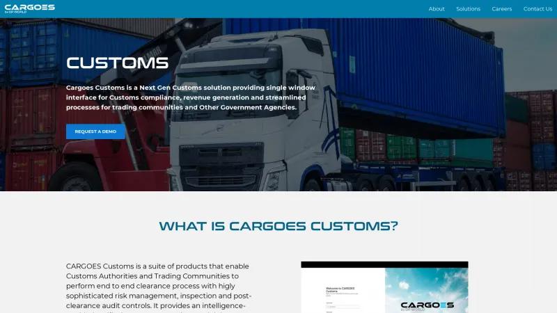 Homepage of Cargoes